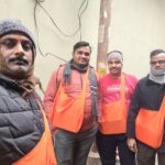 फरीदपुर मे स्वयंसेवकों ने टोलियां बनाकर किये अक्षत वितरण
